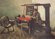 Vincent Van Gogh Weaver Facing Left with Spinning Wheel (nn04) oil